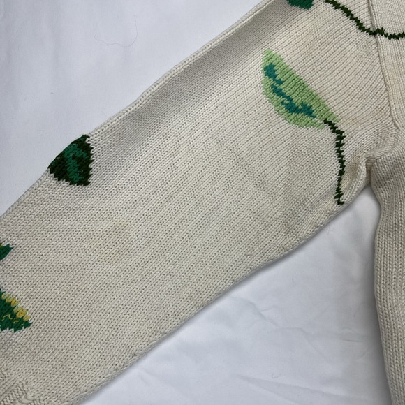 Roberta Frost Hand-Knitted Wool Sweater Elephant Sz Small‎ - Picture 8 of 14